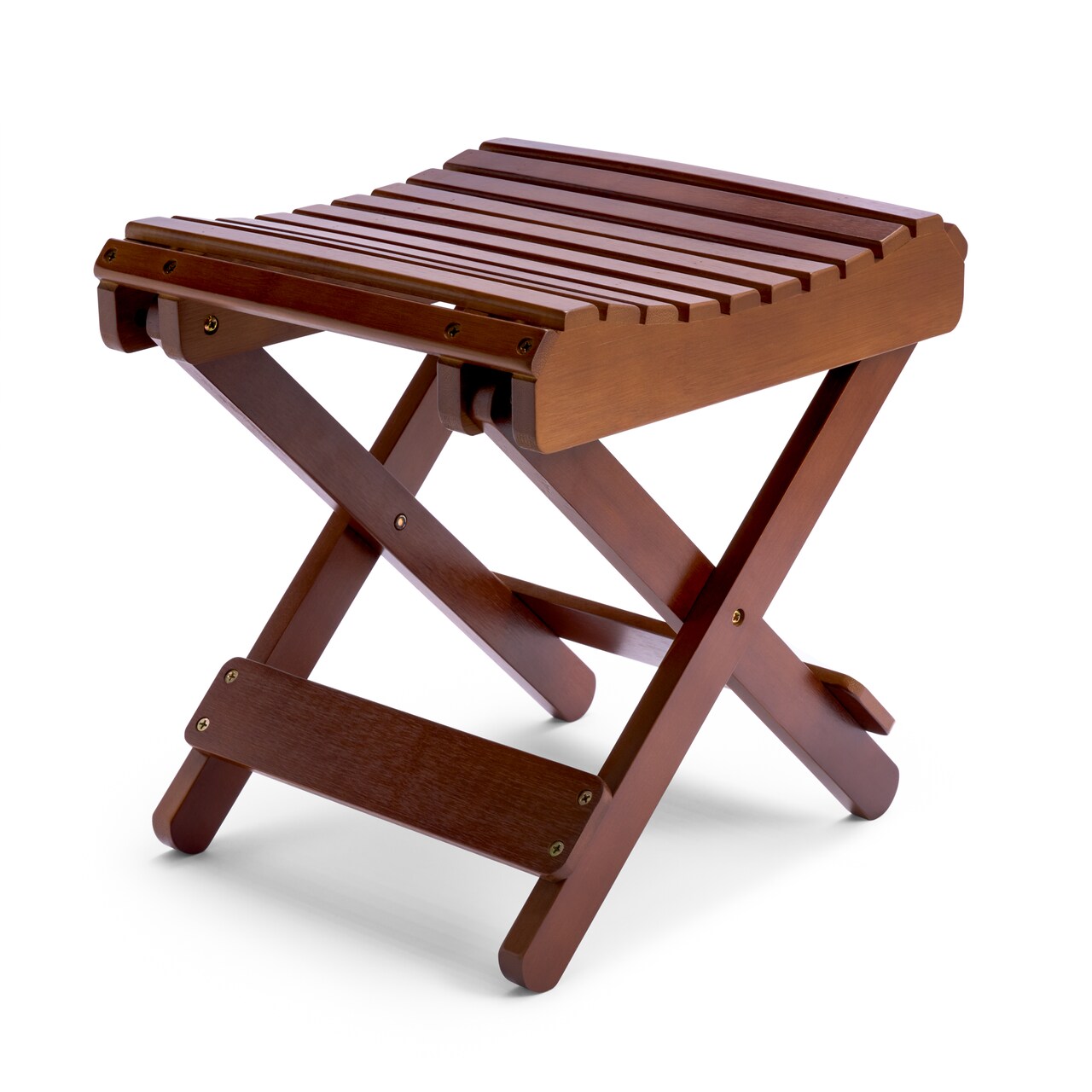 Sorbus Bamboo Folding Step Stool Bench - Fully Assembled Shower and Bathroom Chair